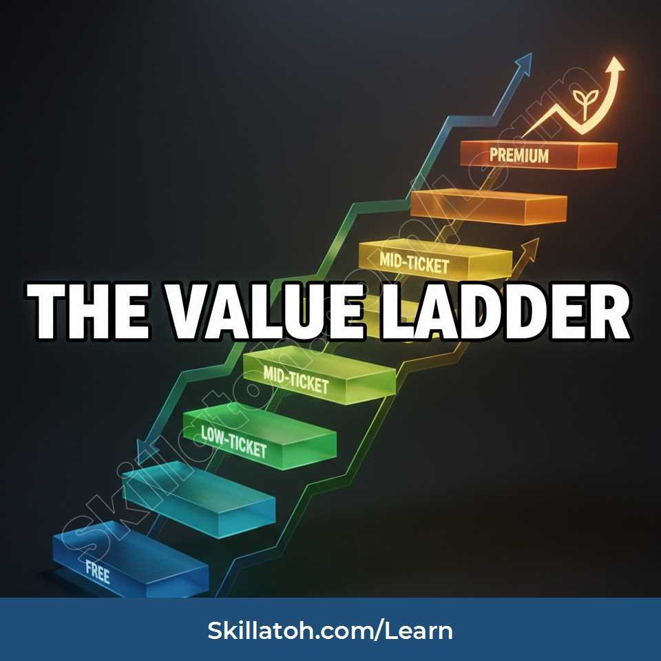 The Value Ladder Explained - How Businesses Scale Profitably - Skillatoh